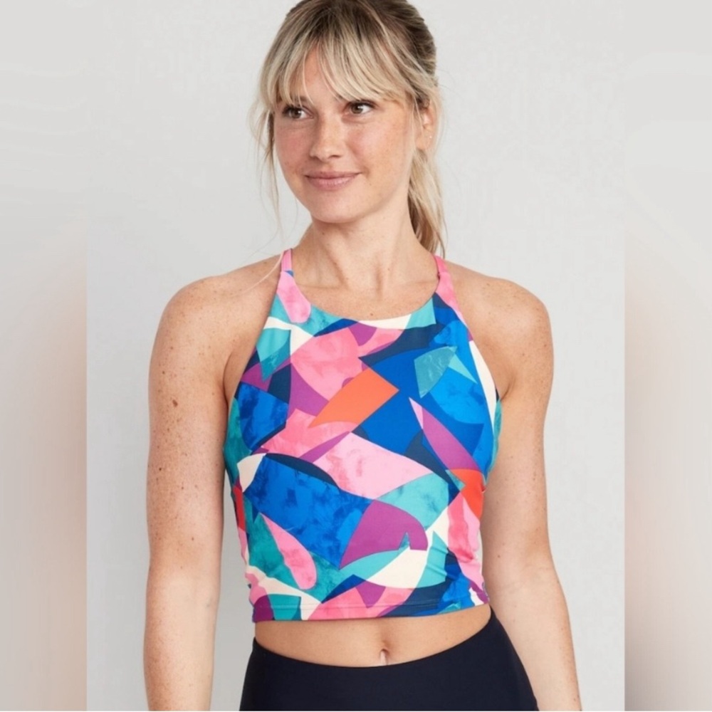 Old Navy Light Support PowerSoft Longline Sports Bra